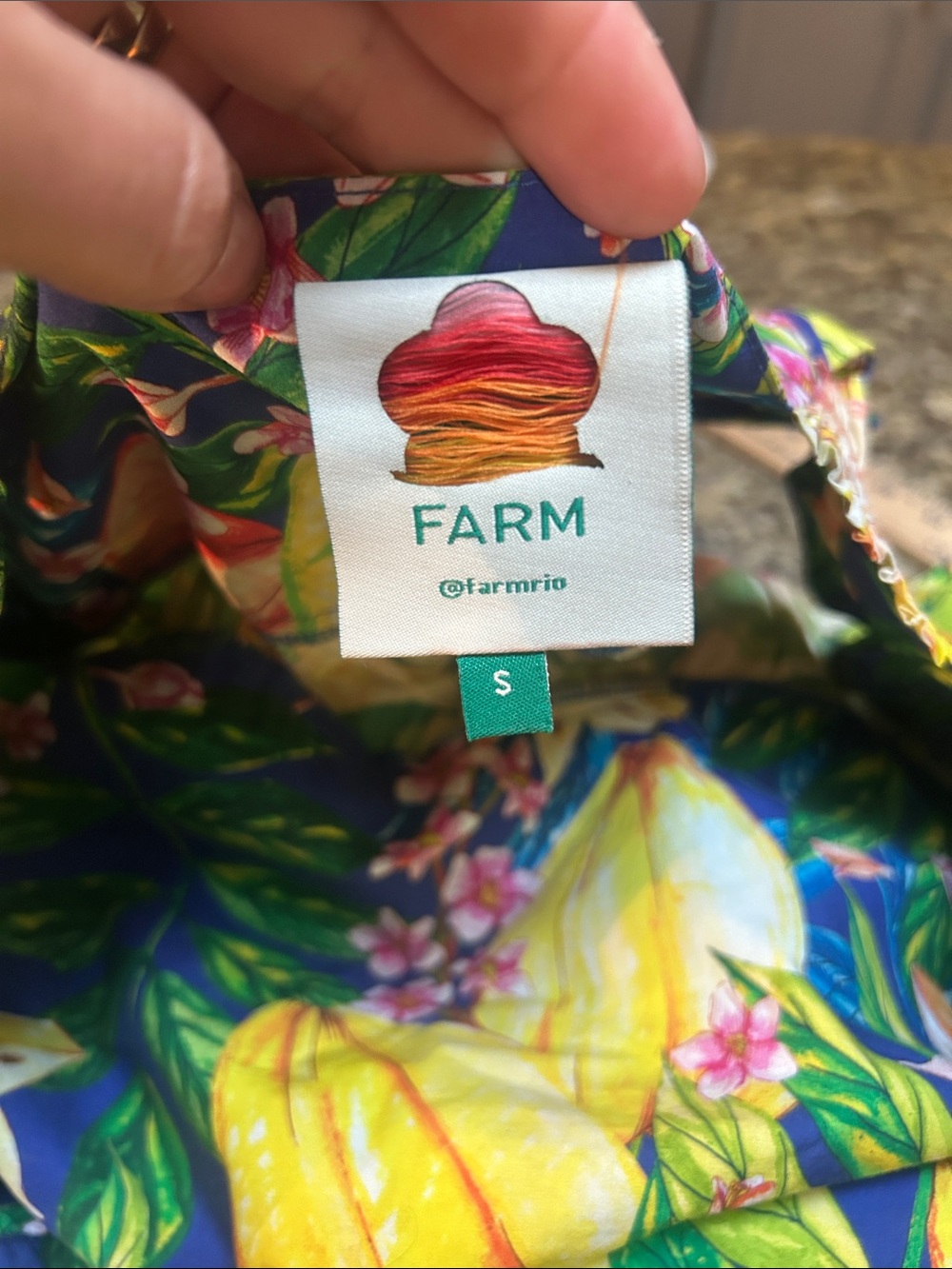 Farm Rio Tiered Tropical Size Small - Picture 2 of 5